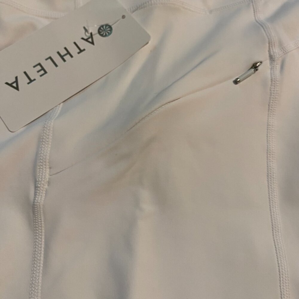 Athleta Contender Laser Cut 7/8 Yoga Leggings Size Medium #445901 - Picture 6 of 15